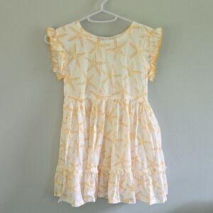 Pink Chicken Yellow and White Sundress Casual Resort Wear